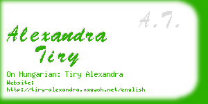 alexandra tiry business card